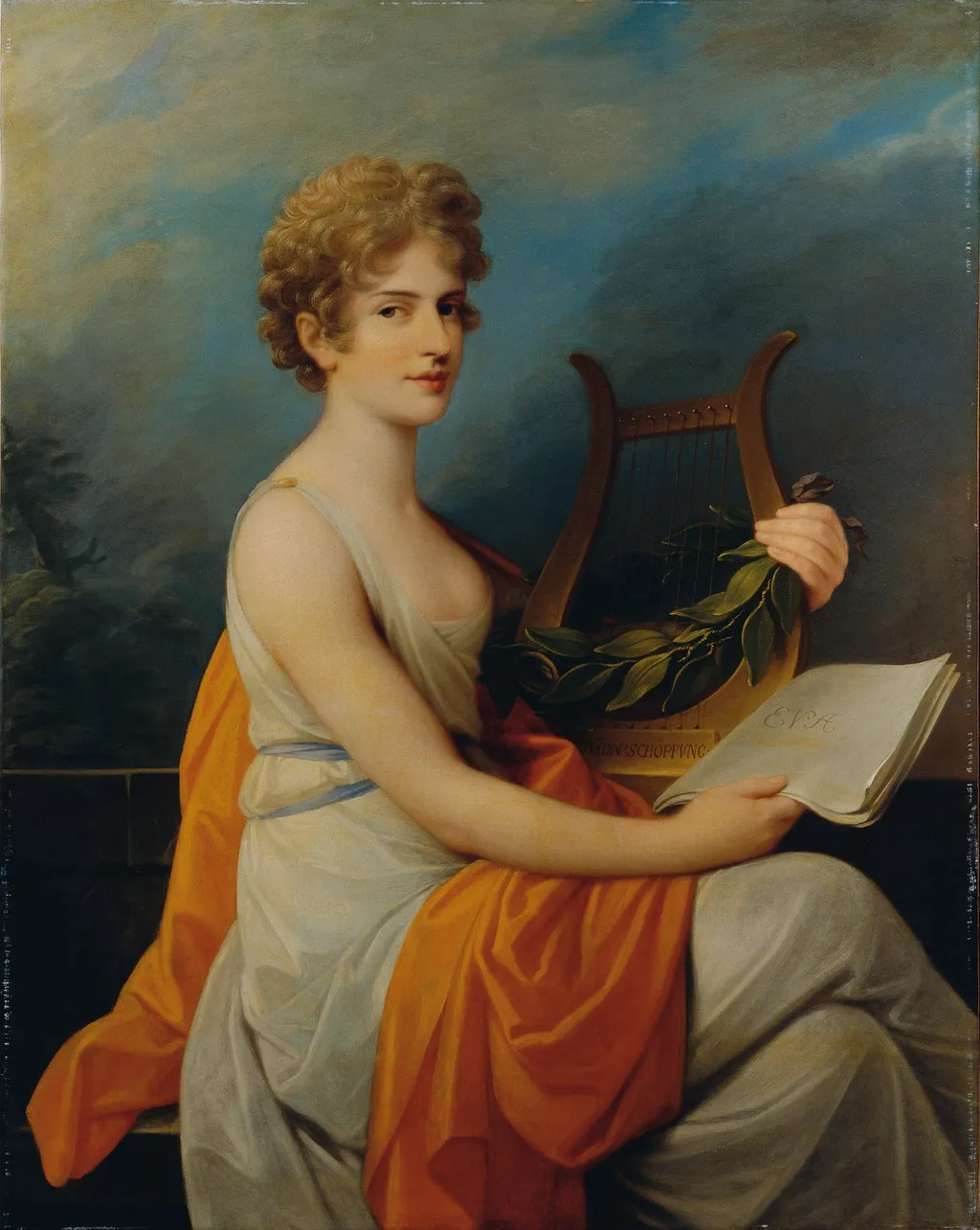 The Court Opera singer Theresa Hall as "Eva" in Joseph Haydn's "Creation", by Heinrich Füger, oil, 1802