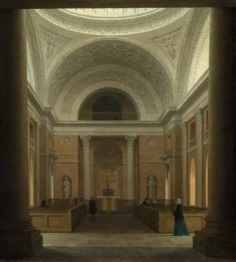 The Slotskirken of Christiansborg, Copenhagen, by Heinrich Hansen