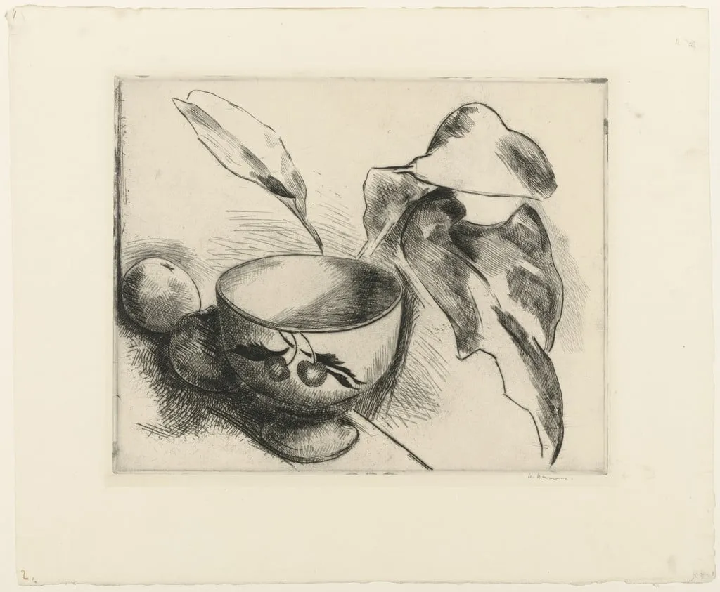Untitled, by Heinrich Nauen, ink, 1920