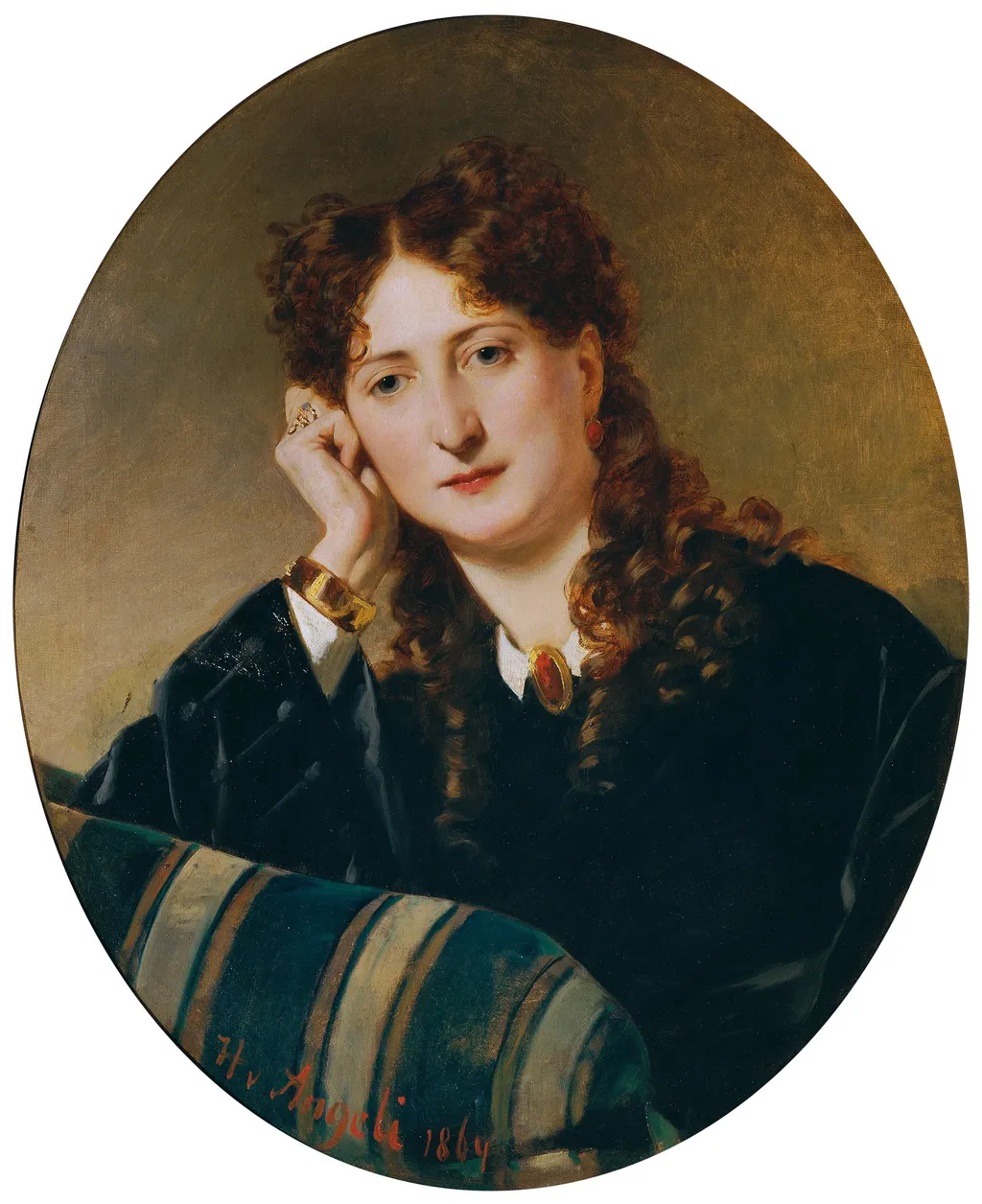 Berta Preiss, by Heinrich von Angeli, oil, 1864