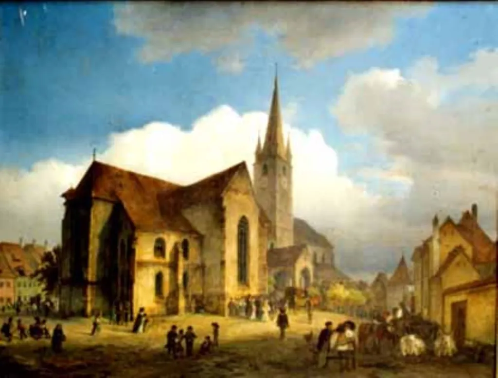 Biserica Evanghelică din Sibiu, by Heinrich Zuther, unspecified