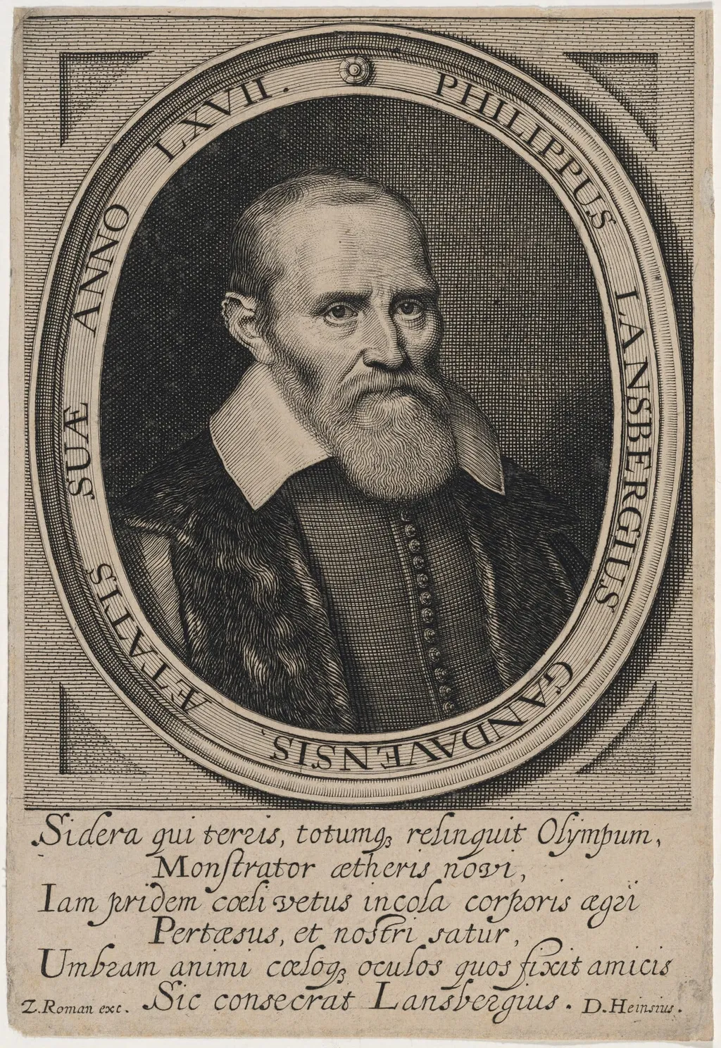 Philip Lansberg, by Heinsius, D., ink, 1632