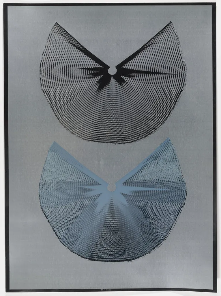 Untitled, by Heinz Mack, ink, 1973