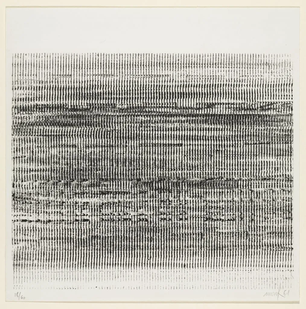 Untitled, by Heinz Mack, ink, 1961