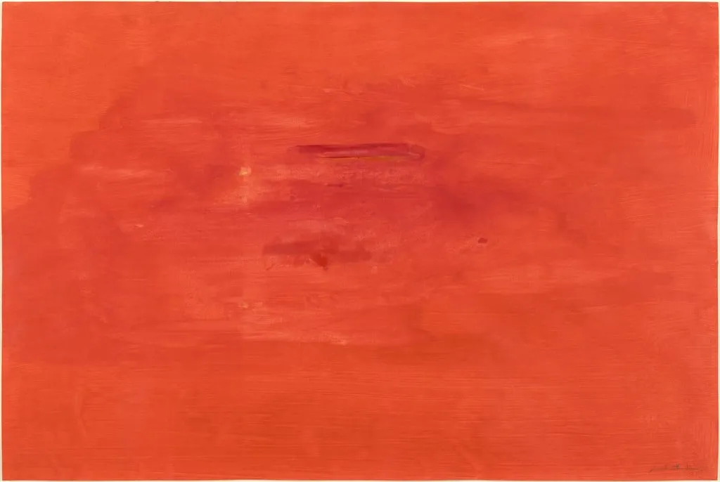 Untitled, by Helen Frankenthaler, acrylic, 1999