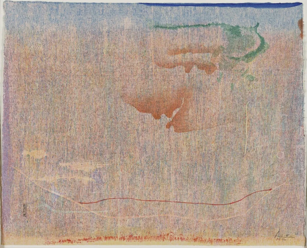 Untitled, by Helen Frankenthaler, ink, 1983