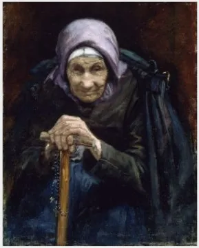 The Fisherman's Mother, by Helen Mabel Trevor, oil, 1896