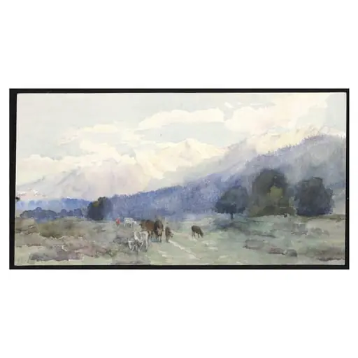 Mountain landscape, Kashmir, by Helen R. Pirie