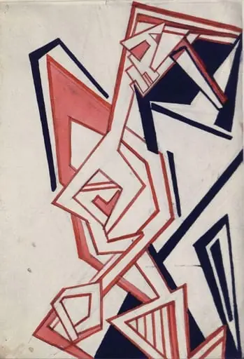 Vorticist Composition, by Helen Saunders