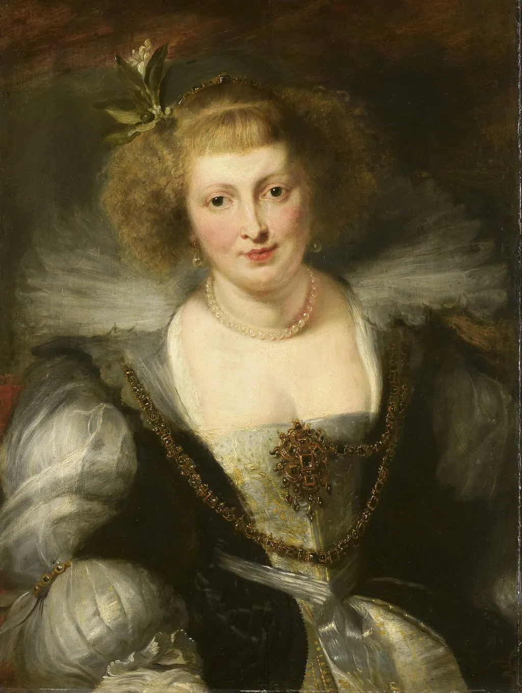 Helena Fourment (1614-73). The artist's second wife, oil, 1635