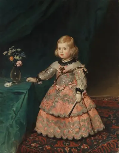 Infantinna Margarita vaaleanpunaisessa puvussa, kopio Velázquezin mukaan, by Helene Schjerfbeck