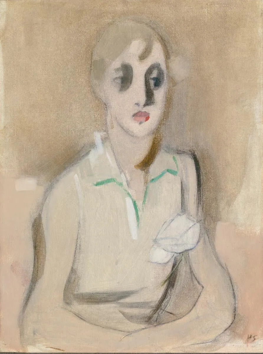 Moderni koulutyttö, by Helene Schjerfbeck, unspecified