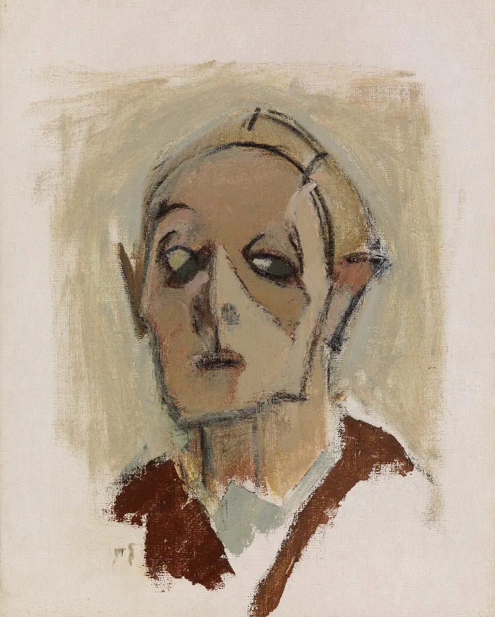 Omakuva, en face I, by Helene Schjerfbeck, unspecified