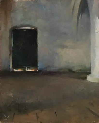 Ovi (Vanha luostarinsali), by Helene Schjerfbeck