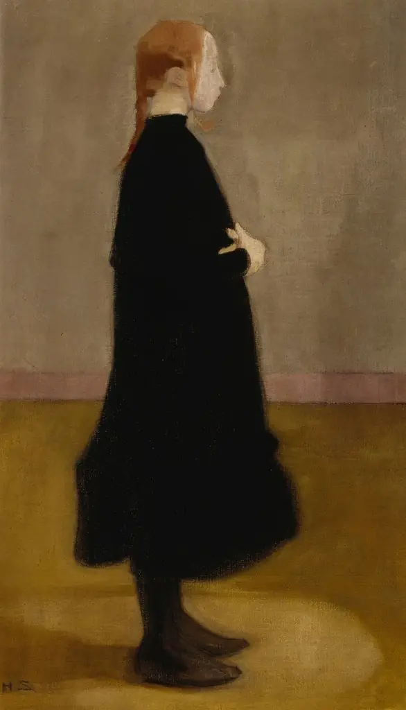 The School Girl II (Girl in Black), by Helene Schjerfbeck