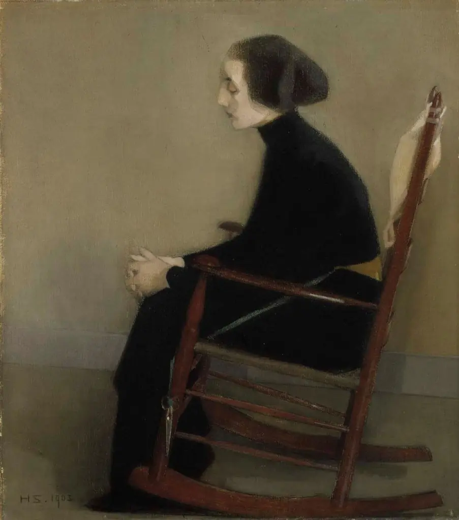 The Seamstress (The Working Woman), by Helene Schjerfbeck