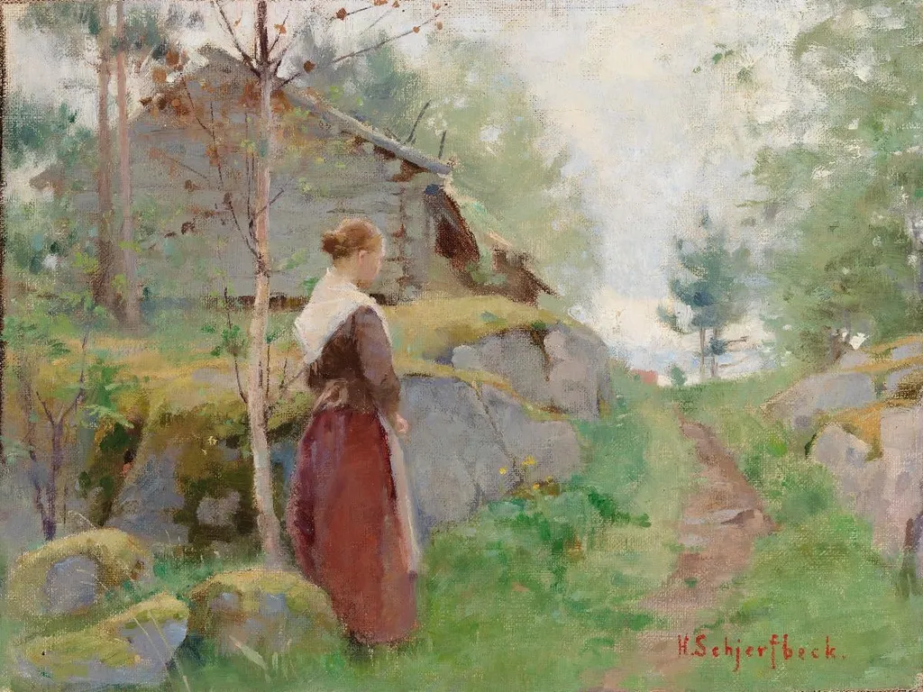 Tyttö Barösundista, by Helene Schjerfbeck, unspecified