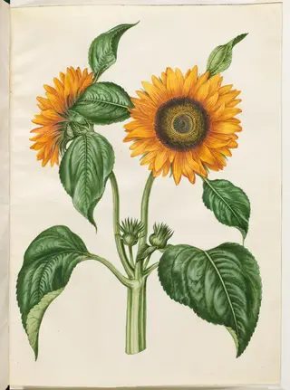 Helianthus annuus (almindelig solsikke)