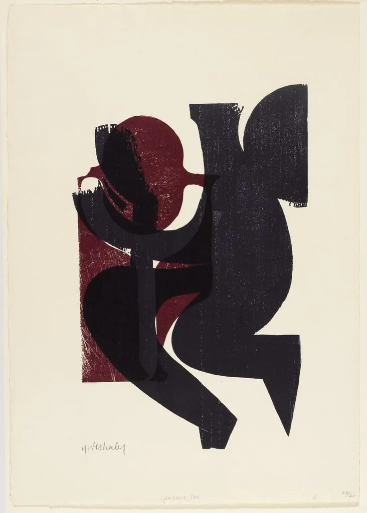 Untitled, by Helmut A. P. Grieshaber, ink, 1960