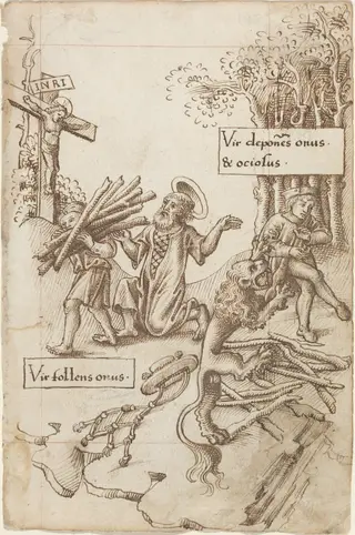 "Help Him Who Takes up His Burden, Not Him Who Lays It down" [fol. 31 recto]