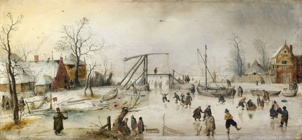Scene on the Ice, by Hendrick Avercamp