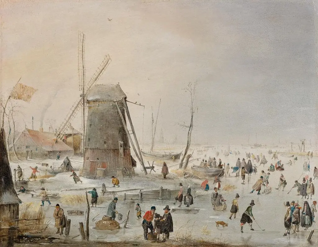 Winterlandschaft mit Eisvergnügen