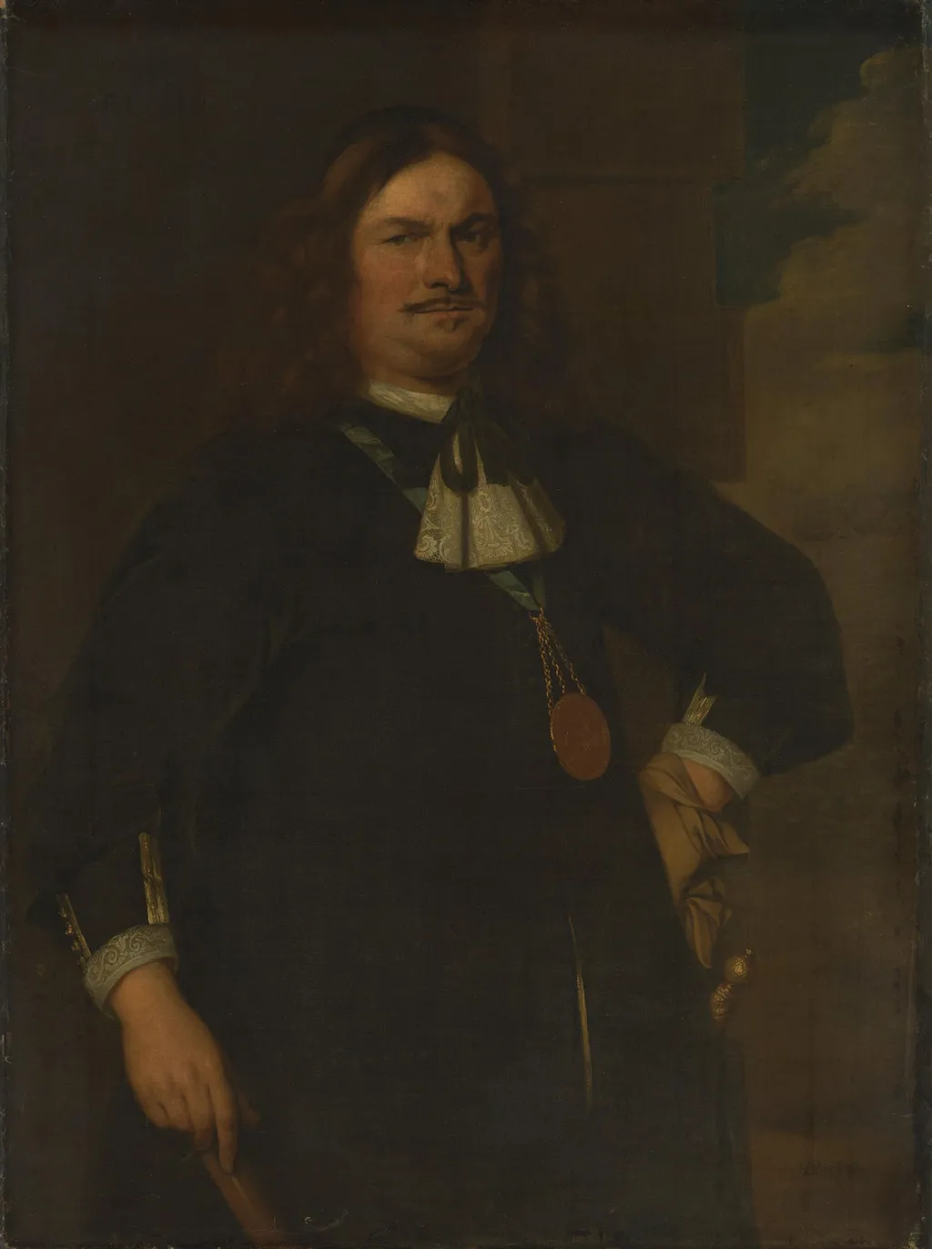 Portrait of Adriaen Banckert (c. 1620-1684), Vice Admiral of Zeeland, by Hendrick Berckman, unspecified, 1648