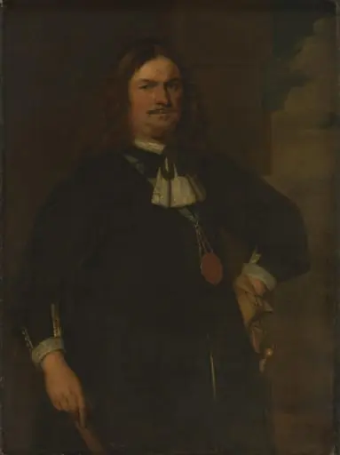 Portrait of Adriaen Banckert (c. 1620-1684), Vice Admiral of Zeeland, by Hendrick Berckman