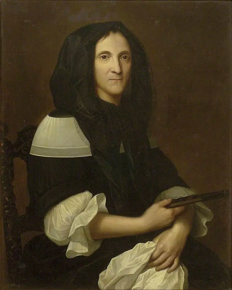 Portrait of a Lady Wearing a Black Dress and Flat Collar, by Hendrick Cornelisz. van Vliet
