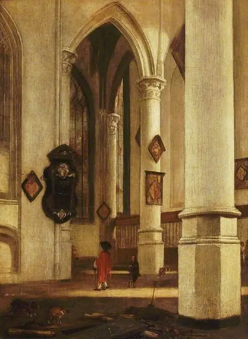 The old Church at Delft, by Hendrick Cornelisz. van Vliet