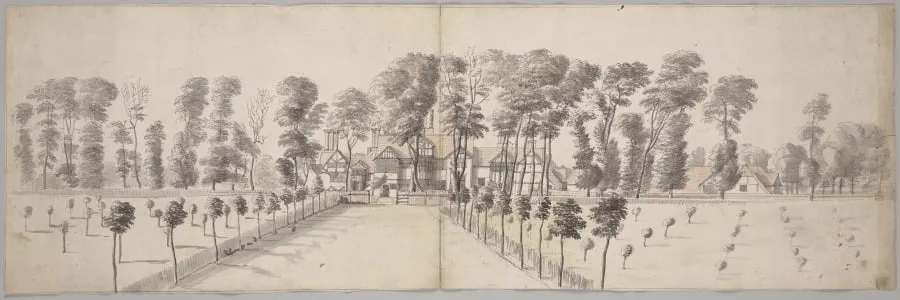 The Manor House, Cresswells, by Hendrick Danckerts, 1665