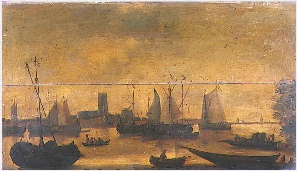 Shipping in Inland Waters (View of ?Dordrecht), by Hendrick de Meijer, unspecified
