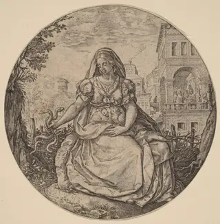 Allegory of Prudence, by Hendrick Goltzius