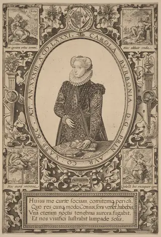 Charlotte of Bourbon, by Hendrick Goltzius