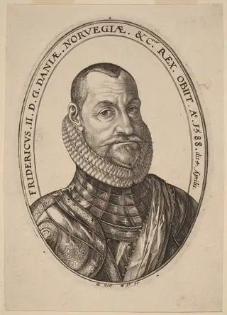 Frederick II, King of Denmark and Norway, by Hendrick Goltzius, 1590