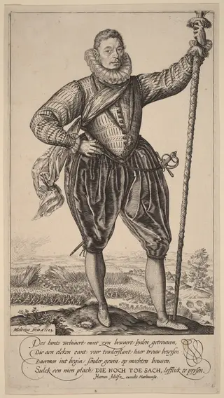 Gerrit de Jong, by Hendrick Goltzius