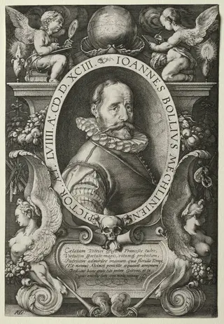 Hans Bol, by Hendrick Goltzius