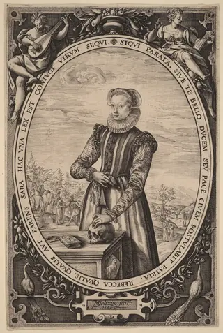 Josina Hamels, by Hendrick Goltzius