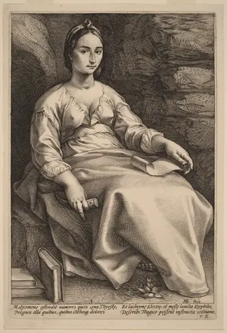 Melpomene, by Hendrick Goltzius