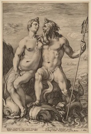 Neptune and Amphitrite, by Hendrick Goltzius