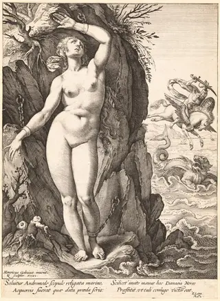 Perseus Freeing Andromeda, by Hendrick Goltzius