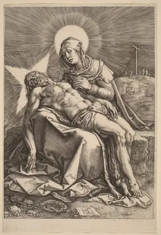 Pietà, by Hendrick Goltzius