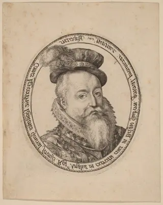 Robert Dudley, Earl of Leicester, by Hendrick Goltzius
