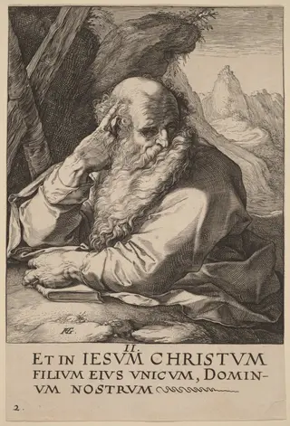 Saint Andrew, by Hendrick Goltzius