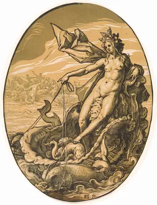 Tethys, by Hendrick Goltzius