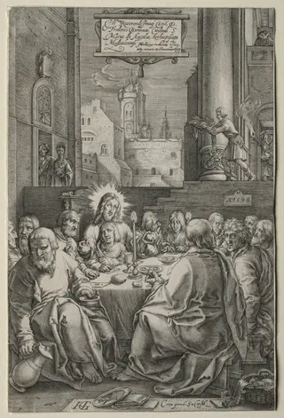 The Passion: The Last Supper, by Hendrick Goltzius
