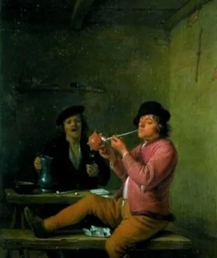 Două personaje în interior, by Hendrick Martensz Sorgh