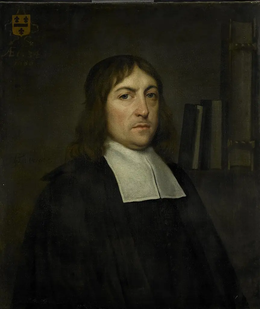 Portrait of Barend Hakvoort (1652-1735), bookseller, church reader and catechism master in Zwolle, by Hendrick ten Oever