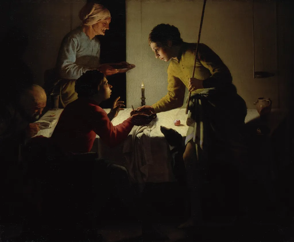 Esau Sells his Birthright, by Hendrick ter Brugghen, paint, 1626