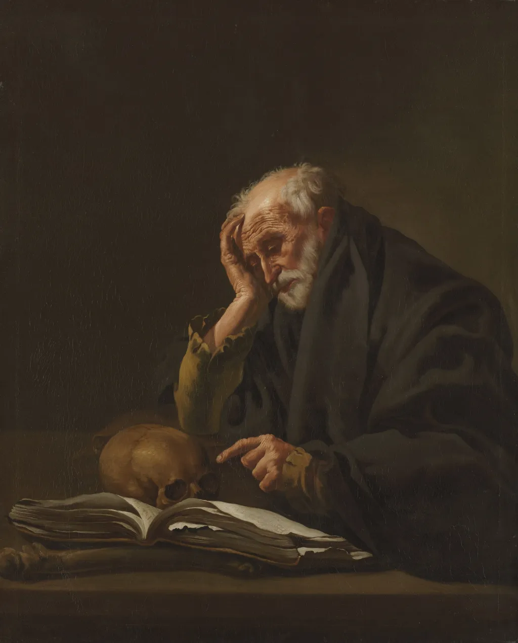 Saint Jerome, by Hendrick ter Brugghen, oil, 1621